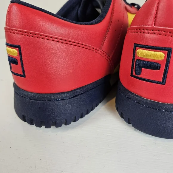 FILA ORIGINAL FITNESS RETRO MEN SHOE SZ 9 LIKE NEW! RED, YELLOW, NAVY - Picture 11 of 13